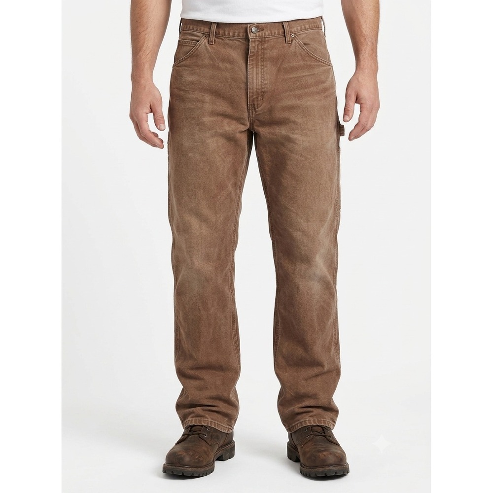 Dickies Relaxed Fit Sanded Duck Wash Carpenter Jeans Workwear Utility 38x32